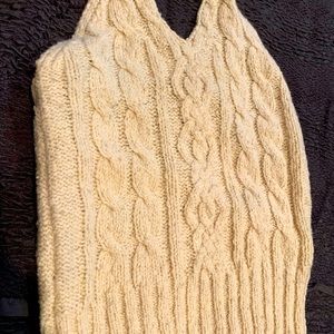 JCrew wool Cable knit halter